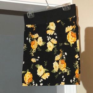 Floral bandage skirt